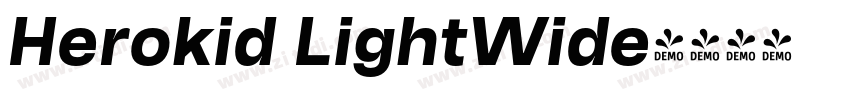 Herokid LightWide字体转换